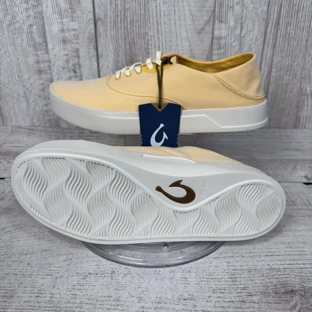 Olukai Tradewind Canvas Casual Shoes Mens Sz 11.5 Solar Glow  display picture 3